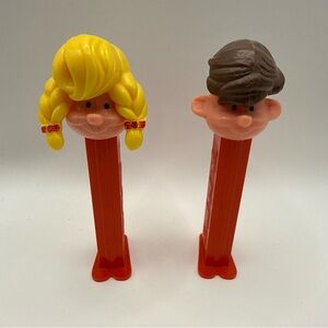 Vintage Boy And Girl Pez Pals Pez Dispensers ~ Slovenia